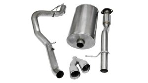Chevrolet Suburban 1500 Performance Exhaust - Single Side Exit - CORSA Performance - Sport Cat-Back with Twin 4.0in. Polished Pro-Series Tips - Polished - `09-`13 Chevrolet Suburban 1500 Performance Exhaust - Single Side Exit - CORSA Performance - Sport Cat-Back with Twin 4.0in. Polished Pro-Series Tips - Polished - `09-`13